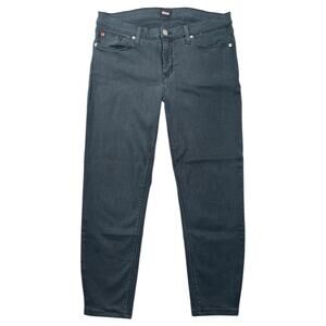 Hudson Krista Ankle Super Skinny Jeans Black Stretch Denim - 32